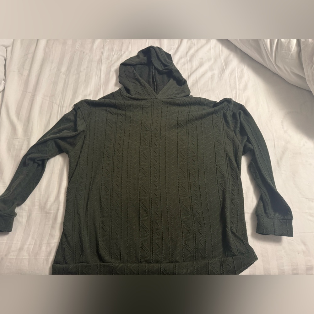 Women’s Green Hooded Sweater